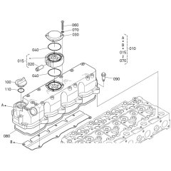 Head Cover Assembly for Kubota V2403-CR-E5B Engine