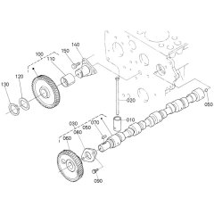 Camshaft Assembly for Kubota V2403-M-E2B Engine