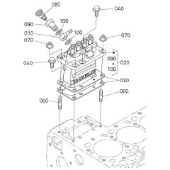 Injection Pump Assembly for Kubota V2403-M-E3B Engine