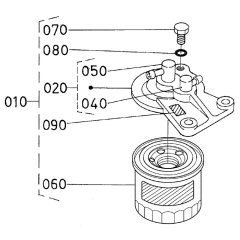 Fuel Filter Assembly for Kubota V2403-M-E3B Engine