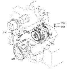 Pulley Assembly for Kubota V2403-M-E3B Engine