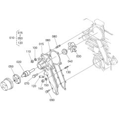 Water Pump Assembly for Kubota V2403-M-E3B Engine