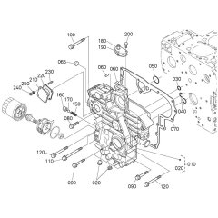 Gear Case Assembly for Kubota V2403-M-E3B Engine