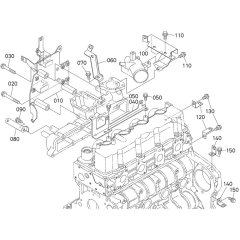 Harness Bracket Assembly for Kubota V2607-CR-E5B Engine