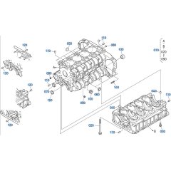 Crankcase Assembly for Kubota V2607-CR-T-E5 Engine