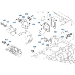 Sensor Assembly for Kubota V2607-CR-T-E5 Engine