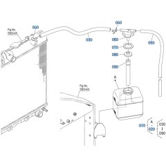Reserve Tank Assembly for Kubota V2607-CR-T-E5 Engine
