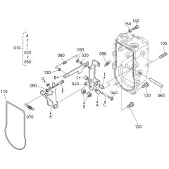Fork Lever Assembly for Kubota V3300-T-E2B Engine