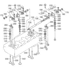 Rocker Arm Assembly for Kubota V3300-T-E2B Engine
