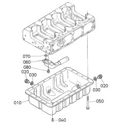 Oil Pan Assembly for Kubota V3300-T-E2B Engine