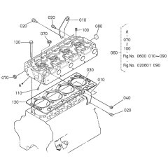 Cylinder Head Assembly for Kubota V3300DI-E2B Engine