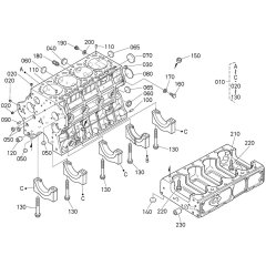 Crankcase Assembly for Kubota V3600-E3B Engine