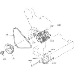 Pulley Assembly for Kubota V3600-E3B Engine