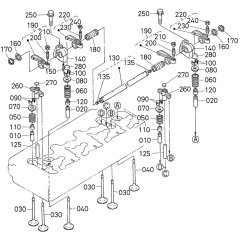 Rocker Arm Assembly for Kubota V3600-E3B Engine