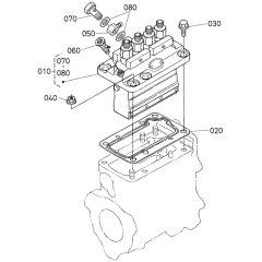 Injection Pump Assembly for Kubota V3600-E3B Engine