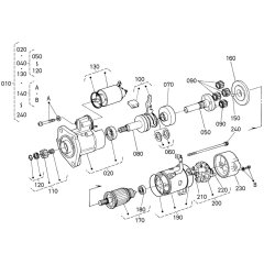 Starter Assembly for Kubota V3600-T-E3B Engine