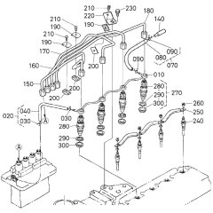 Nozzle Holder Assembly for Kubota V3600-T-E3CB Engine