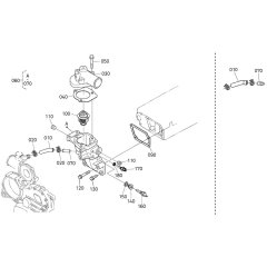 Water Flange Assembly for Kubota V3600-T-E3CB Engine