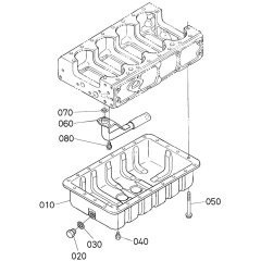 Oil Pan Assembly for Kubota V3600-T-E3CB Engine