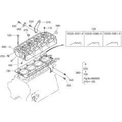Cylinder Head Assembly for Kubota V3600-T-E3CB Engine