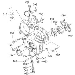 Gear Case Assembly for Kubota V3600-T-E3CB Engine