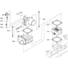 Air Cleaner Flange Assembly for Kubota V3800-CR-TI-E4B Engine