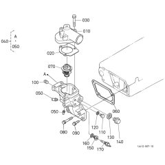 Water Flange Assembly for Kubota V3800DI-T-E3B Engine