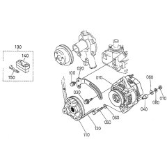 Pulley Assembly for Kubota WG750-E Engine