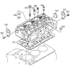 Cylinder Head Assembly for Kubota WG750-E Engine