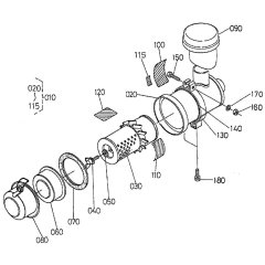 Air Cleaner Assembly for Kubota WG750-E Engine