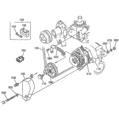 Pulley Assembly for Kubota WG972-GL-E3 Engine