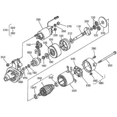 Starter Assembly for Kubota WG972-GL-E3 Engine