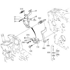 Governor Assembly for Kubota Z482-E2B Engine