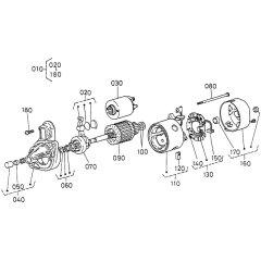 Starter Assembly for Kubota Z482-E2B Engine
