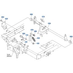 Parking Brake Assembly for Kubota ZD1011 Zero-Turn Mower