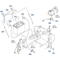 Battery Assembly for Kubota ZD1011 Zero-Turn Mower