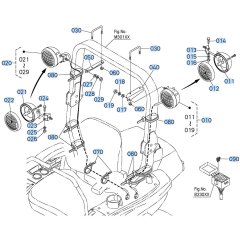 Light Assembly for Kubota ZD1011 Zero-Turn Mower