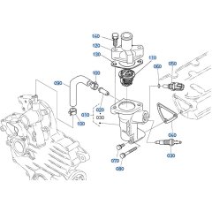 Water Flange Assembly for Kubota ZD1011 Zero-Turn Mower