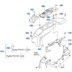 Fender (RH) Assembly for Kubota ZD1011 Zero-Turn Mower