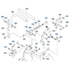 Control Lever (RH) Assembly for Kubota ZD1011 Zero-Turn Mower
