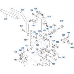 Control Lever (LH) Assembly for Kubota ZD1011 Zero-Turn Mower