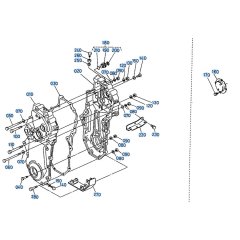 Transmission Case Assembly for Kubota AD70 Tiller