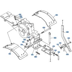 Mudguard Assembly for Kubota AT55 Tiller