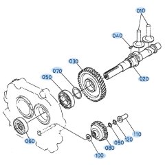 Camshaft Assembly for Kubota AT55 Tiller