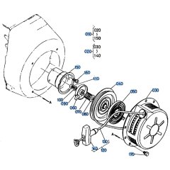 Recoil Starter Assembly for Kubota AT60 Tiller