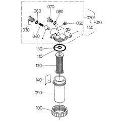 Fuel Filter Assembly for Kubota D600-BBS Engine
