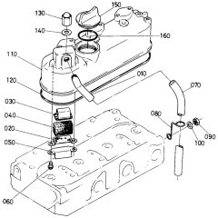 Head Cover Assembly for Kubota D600-BBS Engine