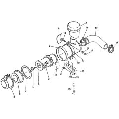 Air Cleaner Assembly for Kubota D750-BC Engine