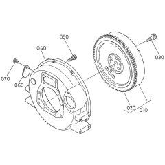Flywheel Assembly for Kubota D902-E2B Engine