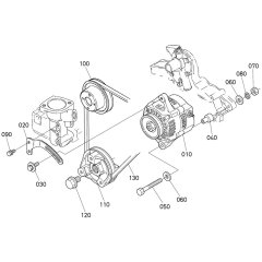 Pulley Assembly for Kubota D902-E2B Engine